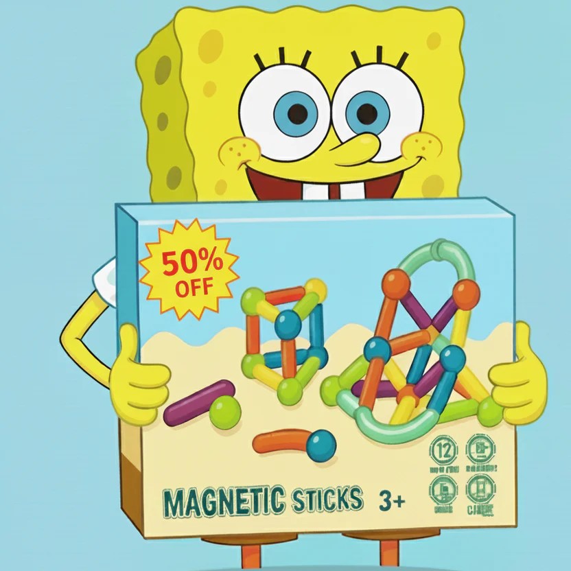 Set di costruzioni magnetiche da 42 pezzi