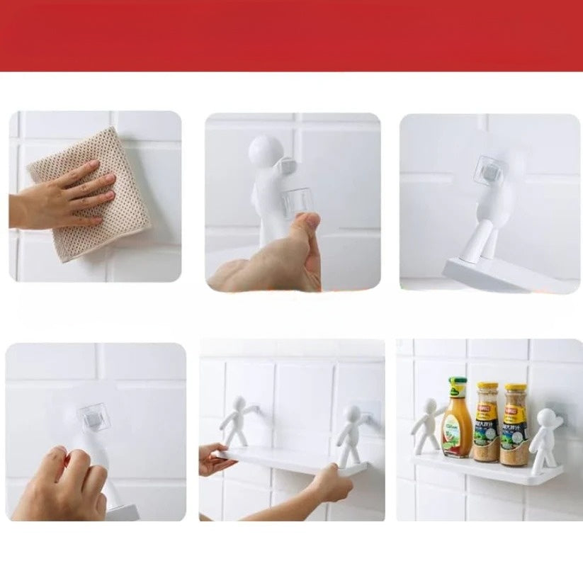 Mensola da parete decorativa con fissaggio adesivo