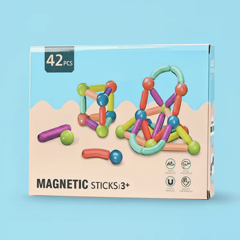 Set di costruzioni magnetiche da 42 pezzi