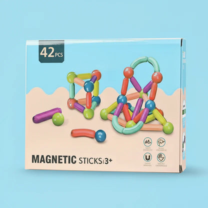 Set di costruzioni magnetiche da 42 pezzi