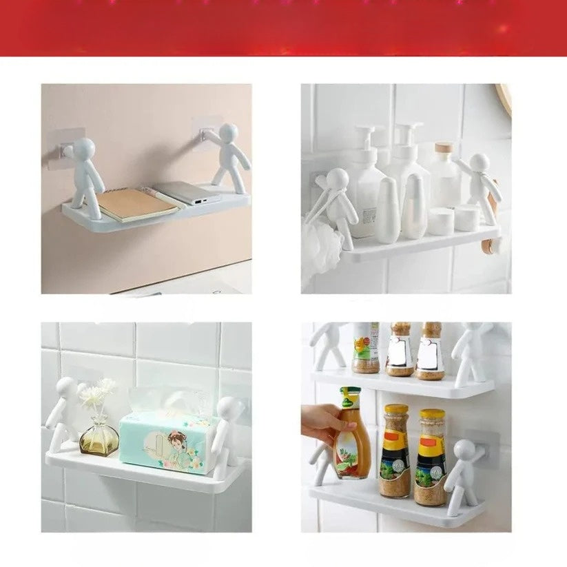 Mensola da parete decorativa con fissaggio adesivo